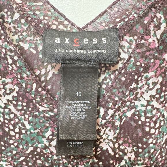 Liz Claiborne Purple and Pink Sleeveless Blouse Women’s Size 10 Casual Feminine - Picture 4 of 5